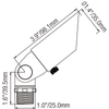 2104 Adjustable Shroud MR8 Up Light