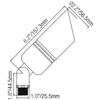 2107 Medium Shroud MR16 Up Light