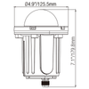 2203A Domed Half Lid In Ground Well Light