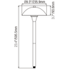 9402 Die Cast Aluminum Wattage Adjustable Integrated Path Light