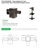 3 at 90 Post Top Adapter for Square Pole