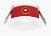 This Fire Rated Down Light is a specialized lighting fixture designed to maintain the fire resistance of a ceiling or partition in which it is installed. It is constructed with materials and components that can withstand exposure to high temperatures, helping to prevent the spread of fire and smoke through the ceiling. These downlights are typically used in commercial or residential buildings to enhance safety in areas where fire protection is crucial.