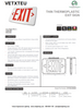 Thin Thermoplastic Exit Sign