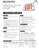 Compact Wet Location Polycarbonate Exit Sign 