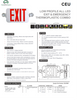 Low Profile All LED Exit & Emergency Thermoplastic Combo