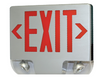 All LED Exit & Emergency Die-Cast Aluminum Combo