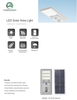 LED Solar Area Light-100-150 and 200 Watt