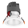 The Barton Series recessed LED downlights adopt deep regressed anti-glare structure, delivering architectural lighting that elevates luxury spaces with minimal ceiling intrusion. Designed in round shape with ﬁxed / Adjustable installation, this series features various reﬂectors and beam angles from 10° to 38°, providing precise high-performance illumination  for commercial hospitality, high-end residential and apartment applications.