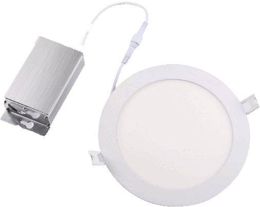 6" Super Thin Recessed LED Round Panel Light with 3 Adjustable Color Temperatures