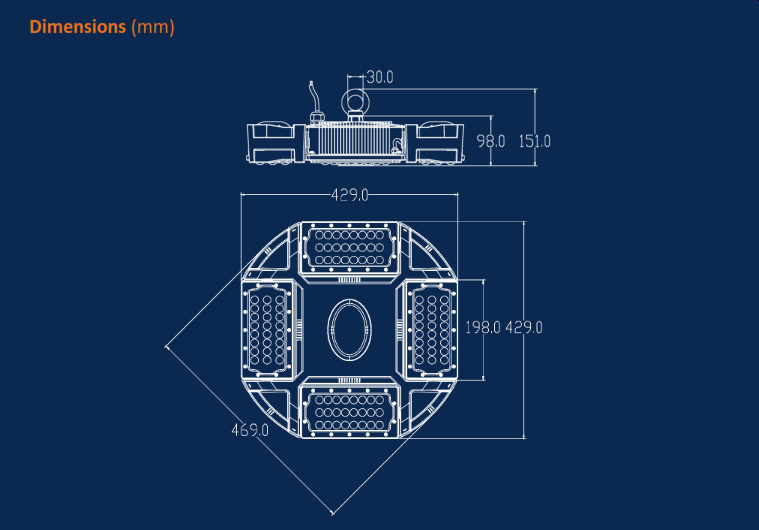 High Lumen LED Adjustable Highbay