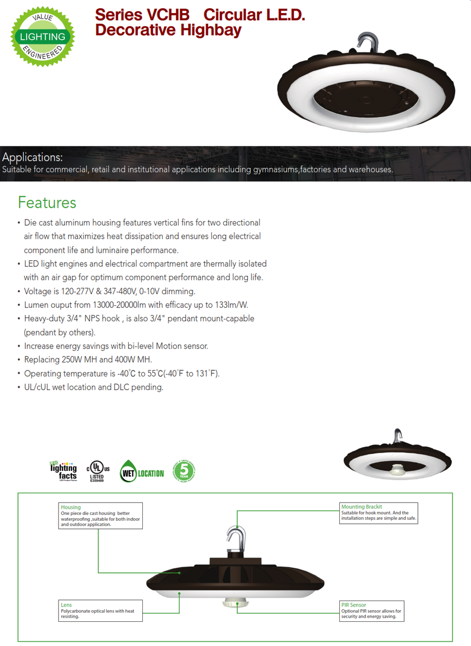 L.E.D. Circular Decorative Highbay