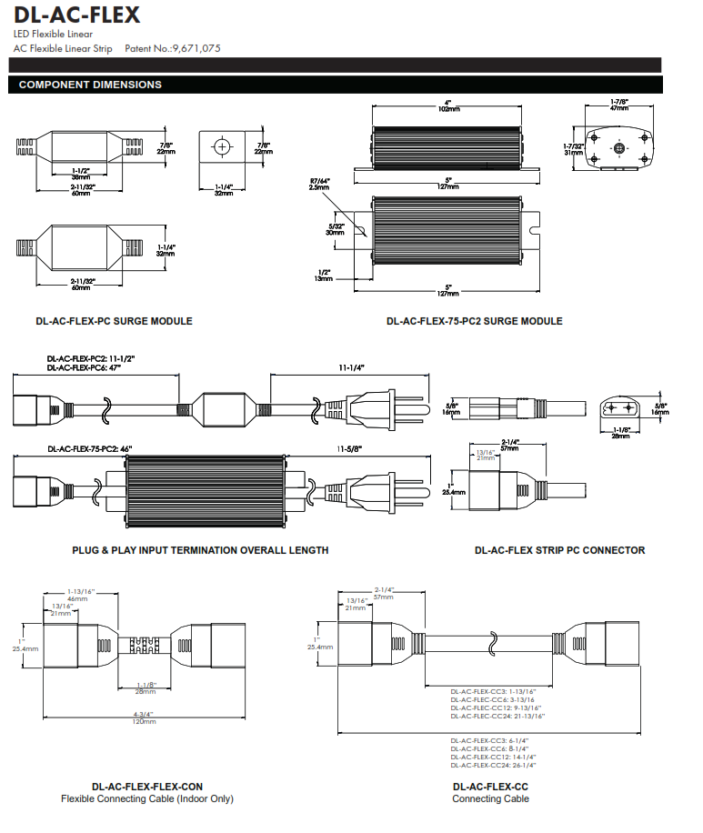 Flexible Linear LED Strip Lighting (DL-AC-FLEX)