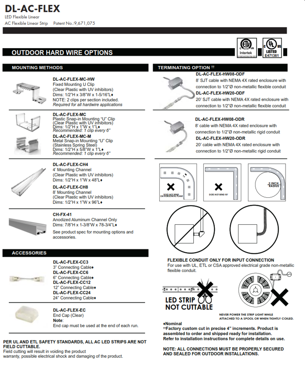 Flexible Linear Led Strip Lighting Dl Ac Flex Value Engineered Lighting Flexible Linear Led Strip Lighting Dl Ac Flex Value Engineered Lighting