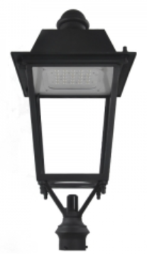 nput Voltage(V): 120-277v   
Lamp Power(W): 30w-55w               
Lamp Luminous Flux(lm): 2750-5390lm    
Lamp Luminous Efficiency(lm/w): >90lm/w
CRI (Ra>): 70                        
Color Temperature(CCT): 3000K-6500K    
Beam Angle(°):160x60
Working Temperature(℃):-40 - +55    
Working Lifetime(Hour):>50000hrs       
Lamp Body Material:	Aluminum
IP Rating: IP65                      
Certification: CE, EMC, LVD            
Application:Garden Square Park Area
Power Factor: 0.95                   
Reference Color: RAL 9005 / RAL 7015   
Warranty: 5 Years
Insulation class: Class I            
Driver: Mean well                      