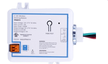 V.E. Wireless Lighting Control System is RF devices that control 0-10V electronic Fluorescent ballasts and LED drivers.