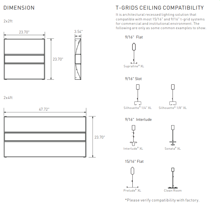 	VT2X4-Color Tuneable and Wattage Selectable Recessed Indirect Troffer