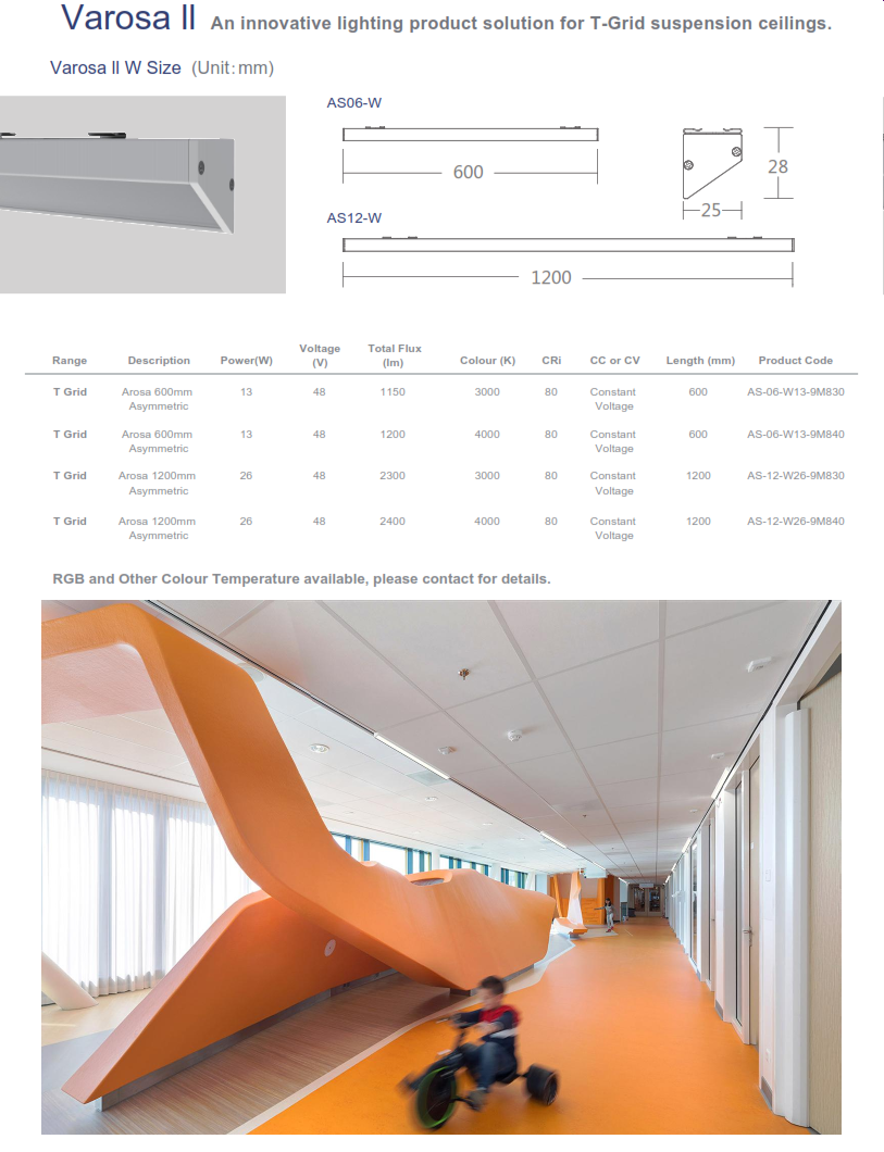 Varosa Linear T-Grid Fixture