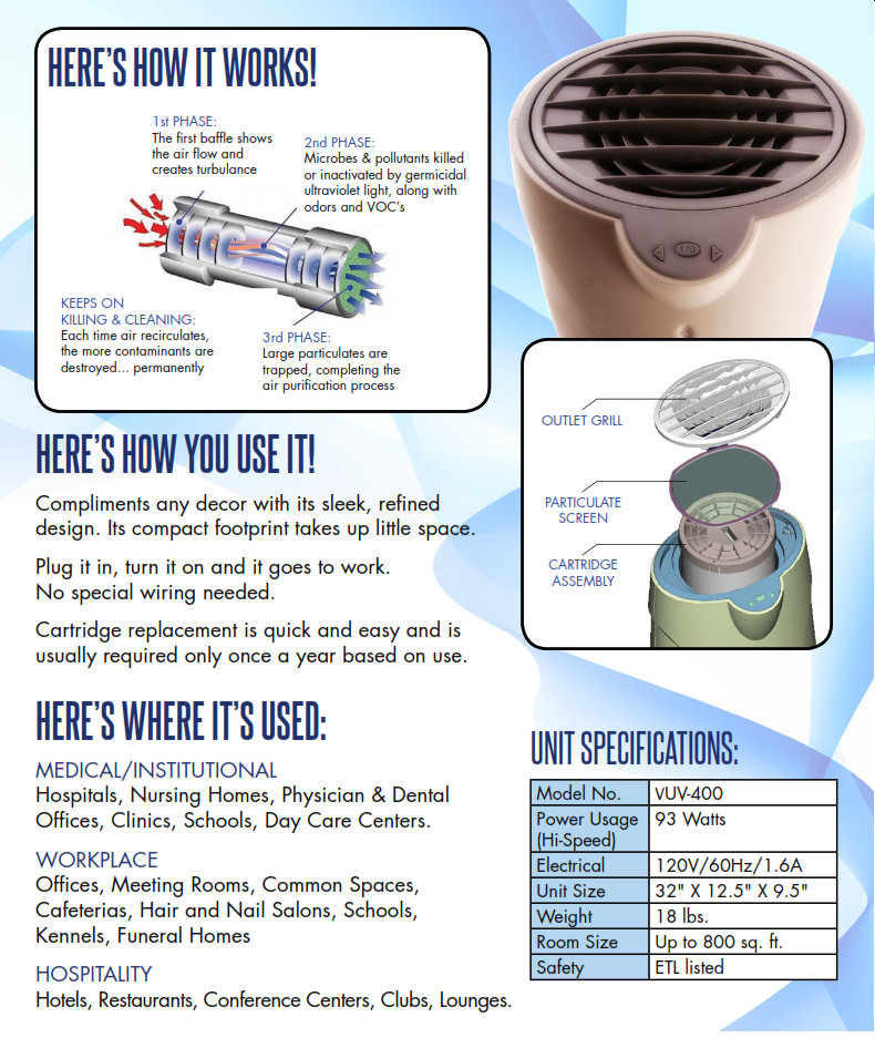 Portable UV-C Air Purifier
