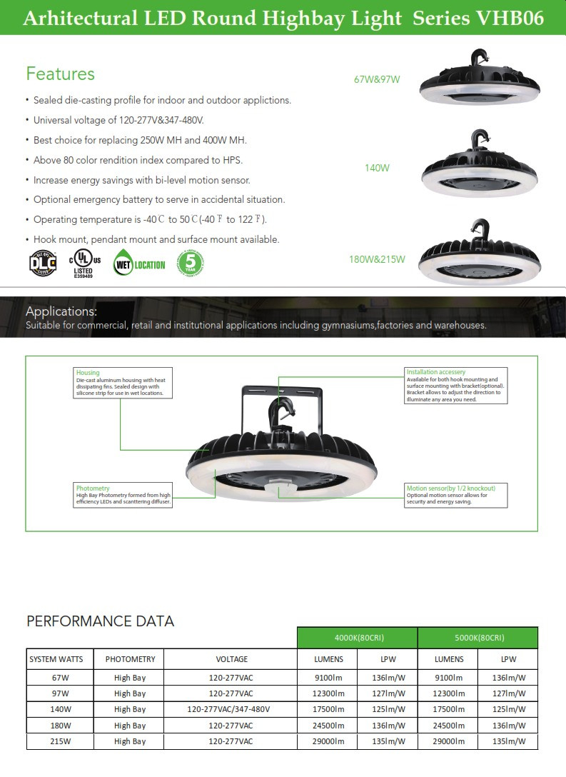 Architectural LED Round Highbay Light