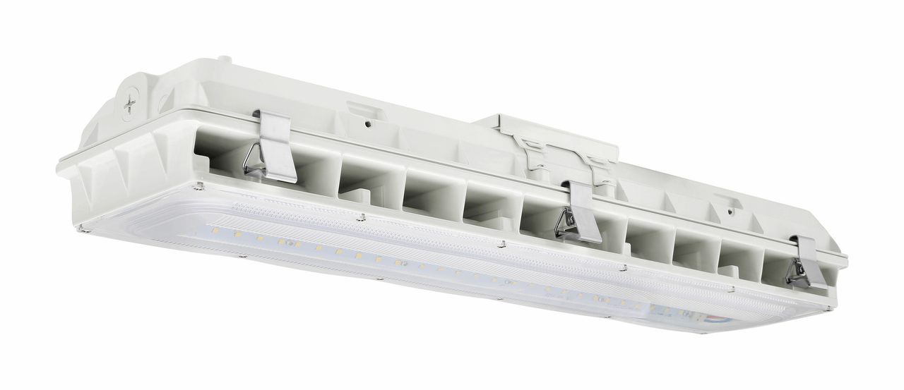 ● Up to 95W output 13000 lumens with all 2 feet long.
● Two die-cast aluminum separable structures are fixed by elastic sheets.
● Through hole heat dissipation design to achieve longer life.
● Parking garage and low bay photometry for selection.
● Standard 1-10V dimming and optional motion sensor for energy saving.
● Surface or Pendant mounting available.
● Optional emergency battery for emergency needs.
● Operating temperature is -40℃ to 45℃(-40℉ to 113℉).
● UL/cUL wet location and DLC qualified.