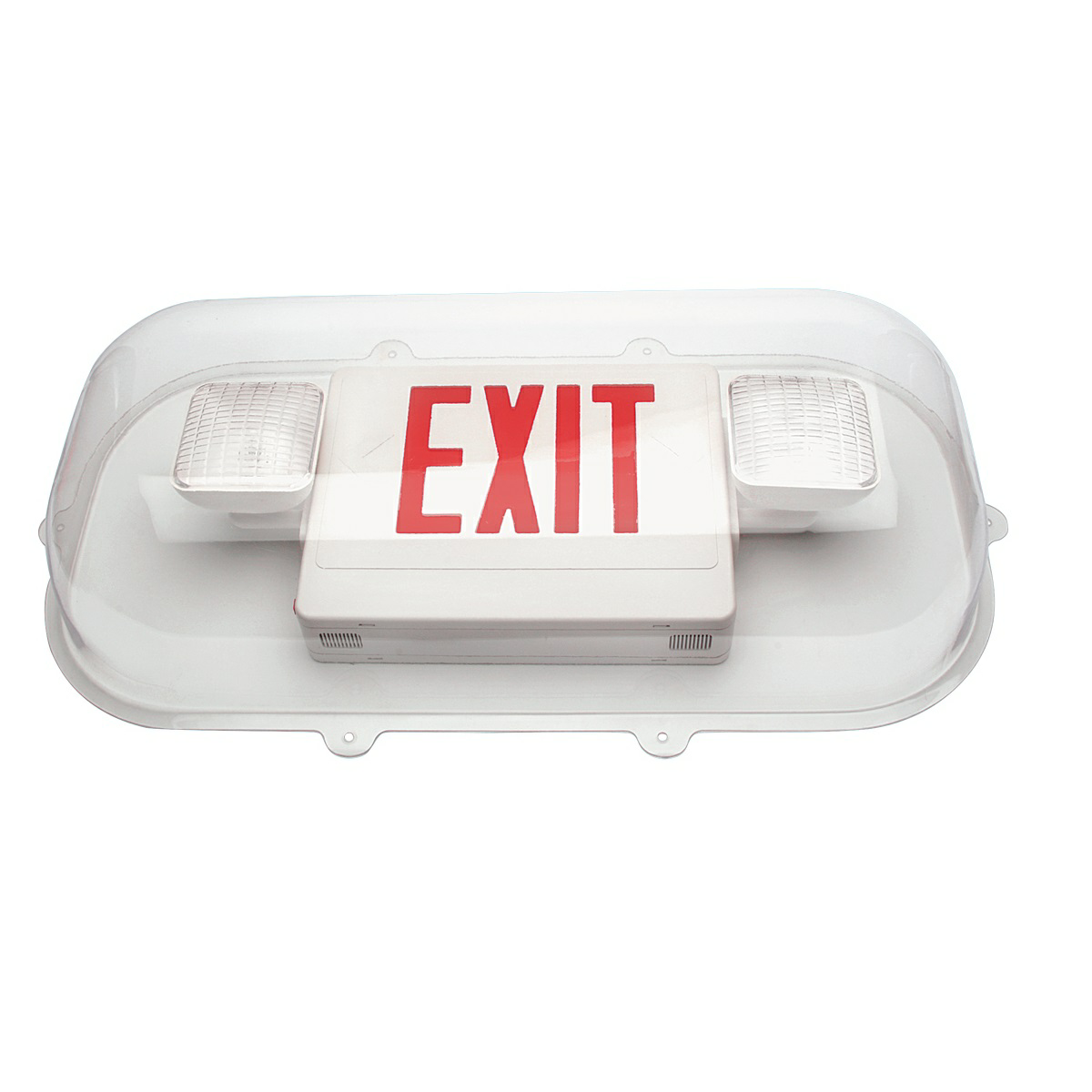 Vandal Shields for Exit and Emergency fixtures