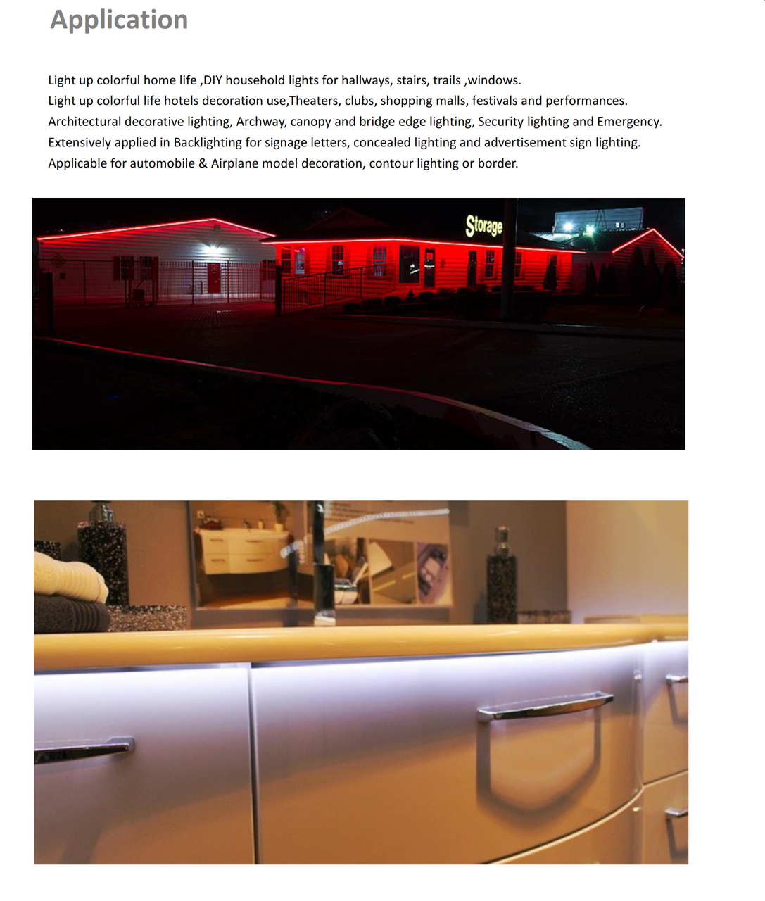 120 Volt  RGB LED Flexible Linear Strip Light