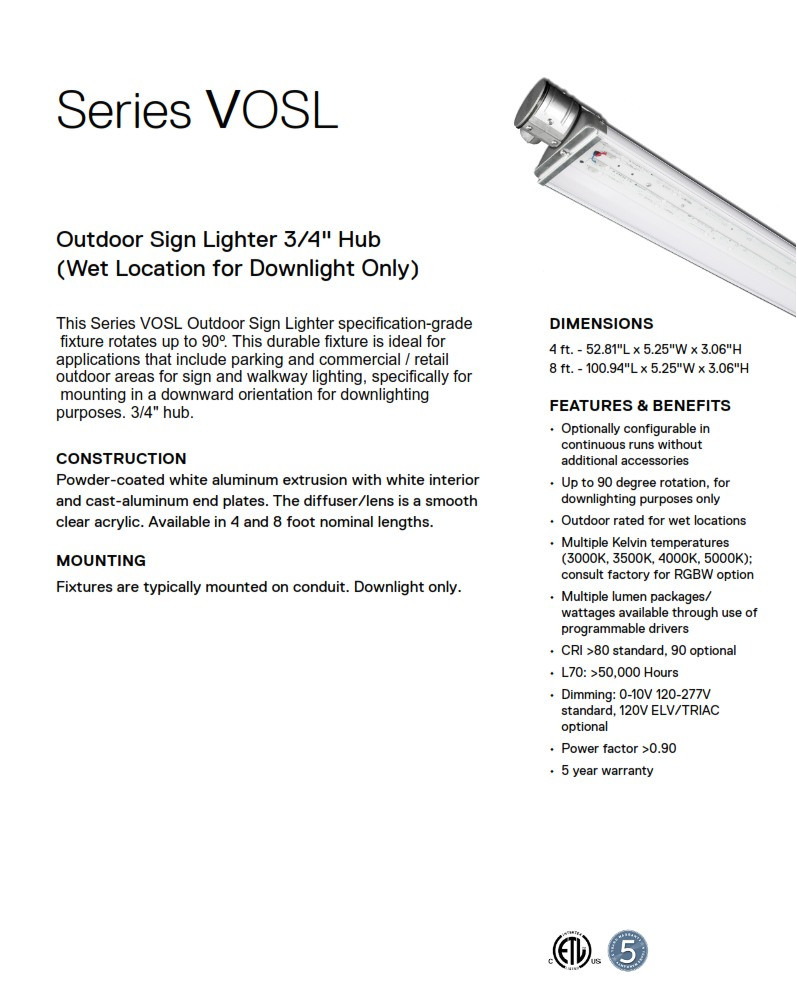 LED Outdoor Sign Light