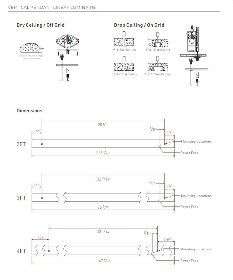 Linear LED Pendant Light