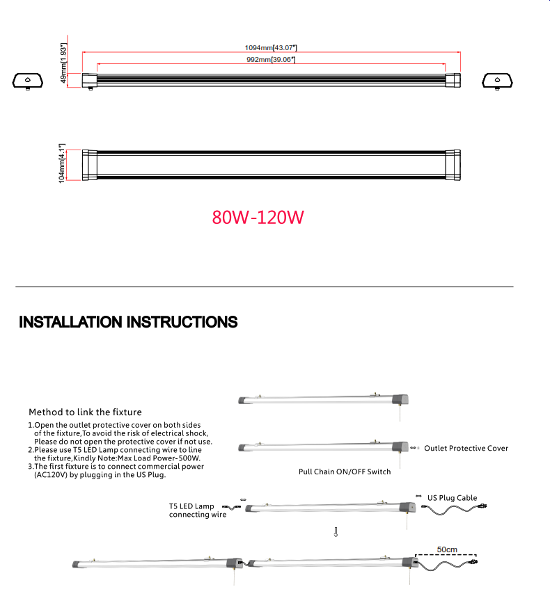 VE-LH Series Linear LED Highbay Light