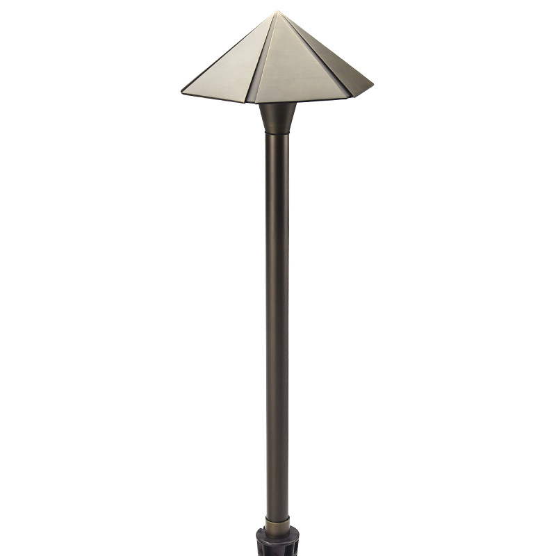 Our Umbrella G4 Path Lights is a path light fixture with a modern and angular design. It is a perfect area fixture when it’s in black gunmetal finish for white buildings and housings.