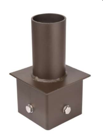 4" Square Pole Top Tenon Adapter
