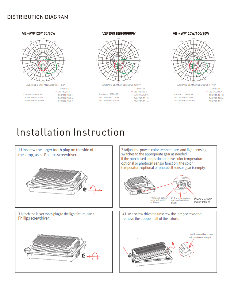 LED Slim Glass Wallpack