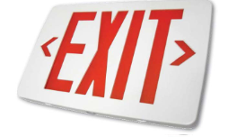 Thin Thermoplastic Exit Sign