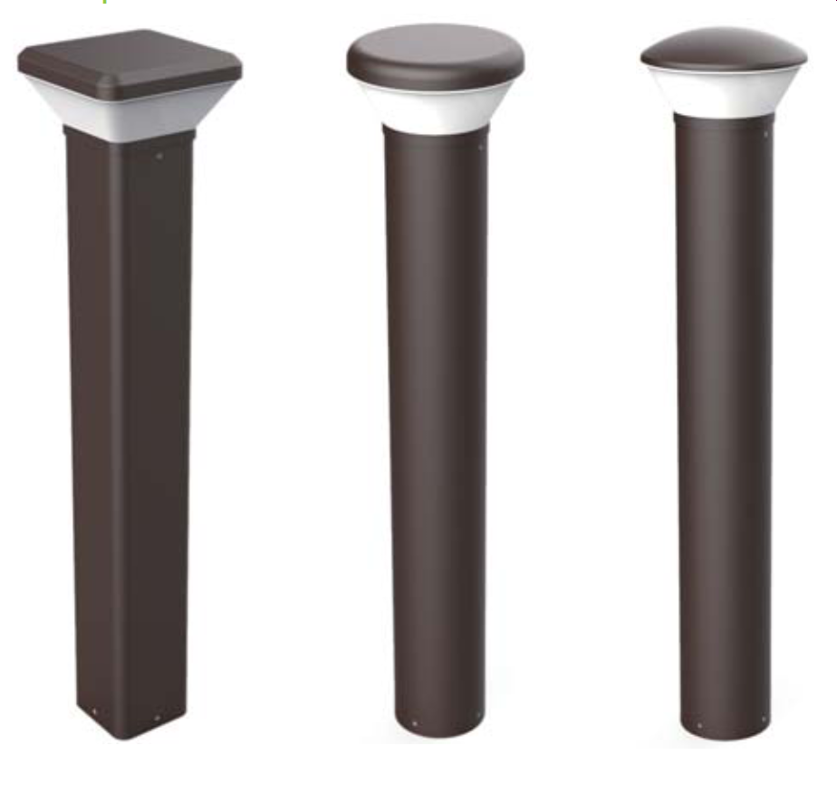 Series VBL02 LED Adjustable Bollard Lights