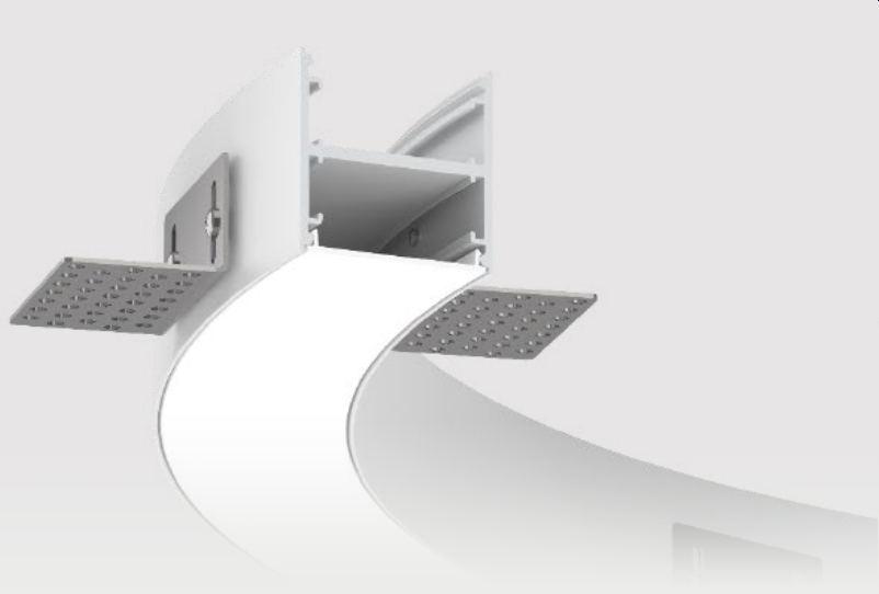 The VT family of luminaires is available in four different widths: 35, 50, 80, and 100 millimeters. They utilize the same product for both surface-mounted and suspended installations, with the addition of an "L" bracket for trimless recessed mounting. These luminaires offer direct lighting options, including high-efficiency LED boards and 24V SMD LED edge-lit solutions. They are designed to deliver fully customized solutions for projects, with a strong emphasis on meeting client needs from conceptualization to completion.