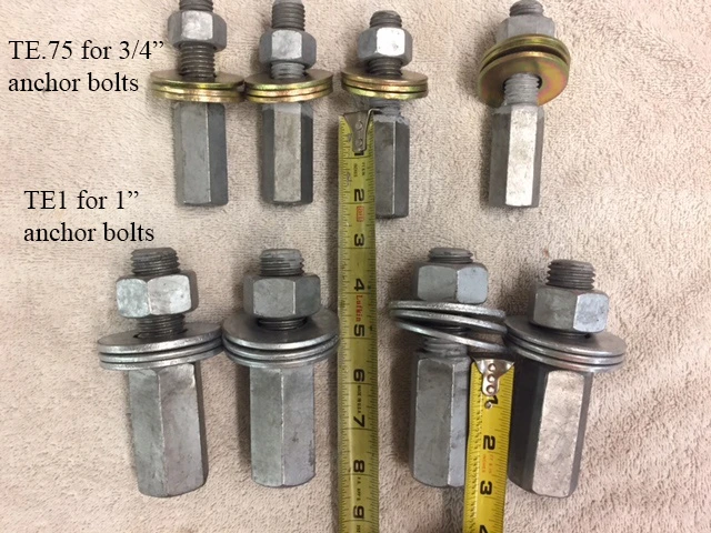 Thread Extender-Thread Extenders are designed to lengthen anchor bolts that are too short to properly mount a light pole, yet still structurally sound.