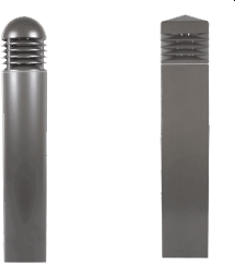 Attractive heavy duty L.E.D.  bollards, ideal for lighting pedestrian walkways and accenting the exterior grounds of office and apartment buildings, hotel and parks. V.E. Lighting offers cast aluminum construction throughout providing corrosion and vandal resistance.

