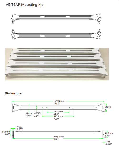 T Bar Bracket for Remote Emergency Driver Installation