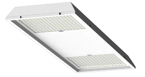 ▪ Industry Leading Performance
▪ Standard 2x4 Foot Print
▪ Power Pass Through Optional
▪ Natural White Light
▪ Patented Tunable Spectrum (USPN 9,820,447; 10,159,198; CAPN CA2994308C)
▪ Dimmable from 5%~100%
▪ UL1598D Horticultural Approval
▪ Architectural White Powder Coated Housing
▪ Made in the USA Patent #9820447
▪ Light Source: LED
▪ Spectra: Multi-White Daylight Analog
▪ Spectra Efficacy (100W): 2.43 μmol/J
▪ PPF (100W): 250 μmol/sec
▪ Input Power: 80W-100W MAX
▪ Input Voltage / Current (660W): 120 @.85A | 240 @ .43A | 277 @ .40A
▪ L/H/W | Weight: 36” / 2.5” / 10” I 8lbs
▪ Mounting Height: 12 Inches Above Canopy Operating Temperature OF - 90°F
▪ Thermal Management Passive Convection
▪ Dimming: 0-10V / PWM / Manual Preset
▪ Lifetime per TM21 L70 / L90 80K hrs / 35K hrs
