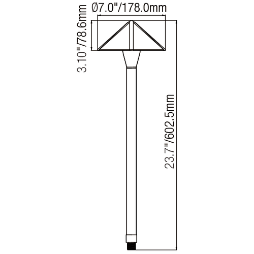 2413 Umbrella G4 Angular Path Light