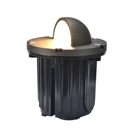 The In-ground Well Lights are mainly fixtures used for outdoor lighting. It has been widely used in public gardens, tree gaps, and squares. Our 2203A Domed Half Lid MR16 In-Ground well Light has a one-side glare-proof guard to control the illuminating direction and canister structures to ensure easy installation in harsh environments.. The brass top with a seal ring can get more effective to protect the bulb from water and harsh environments.