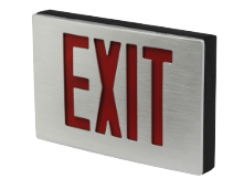 Die-Cast Aluminum Exit Sign