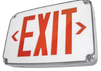 Compact Wet Location Polycarbonate Exit Sign 