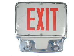 All LED Hazardous Exit & Emergency Combo 