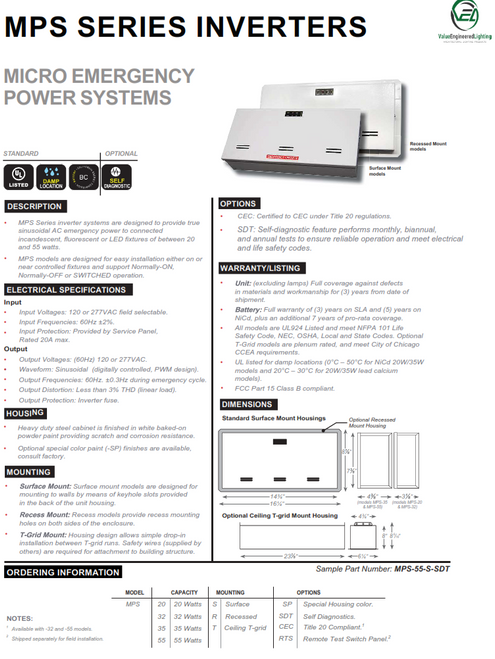 Micro Emergency Power System 