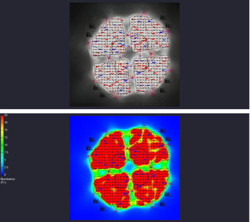 Sample Baseball Photometric Drawing