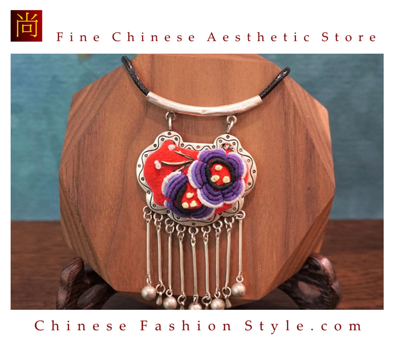 Miao Jewellery Chinese Traditional Retro Miao Silver Dance Wear Accessories  Chain Pendant Hmong Necklace Jewelry For Women - AliExpress