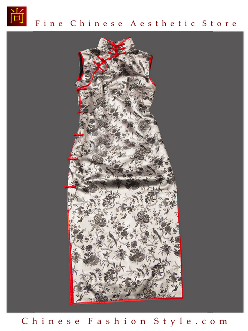 Premium Silk Top Tailor Artistry Cheongsam Qipao Gown Dress - Free Custom Made #120