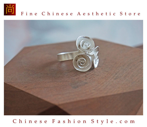 Fine 99 Ring High Purity Sterling Silver Jewelry 100% Handcrafted Art #124