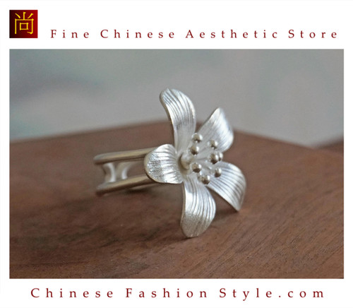 Fine 99 Ring High Purity Sterling Silver Jewelry 100% Handcrafted Art #127